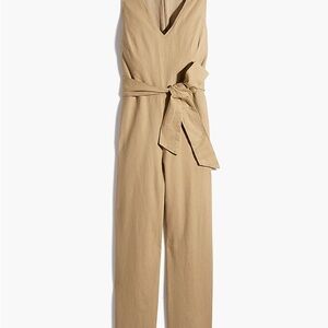 J. Crew Tan linen Jumpsuit